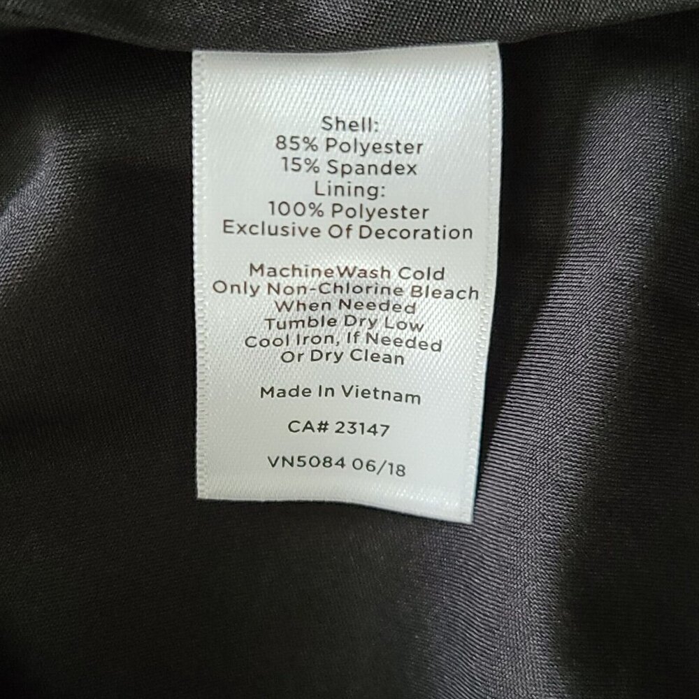 Talbots Fit & Flare LBD Dress 3/4 Sleeve Dress Sz 4 Black Zip Dressy NWT $149 - Picture 8 of 10